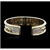 Image 2 : 14KT Two-Tone Gold Bangle Bracelet