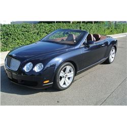 2007 Dark Sapphire Bentley Continental GTC