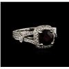 Image 2 : 14KT White Gold 2.20ct Ruby and Diamond Ring