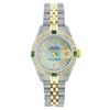 Image 1 : Ladies Rolex Two-Tone Diamond and Emerald DateJust Wristwatch