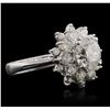 Image 2 : 14KT White Gold 2.40ctw Diamond Ring