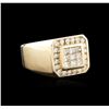 Image 2 : 14KT Yellow Gold 0.89ctw Diamond Ring