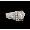 Image 2 : 14KT White Gold 2.00ctw Diamond Ring