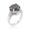Image 3 : 14KT White Gold 7.18ctw Black Diamond Ring