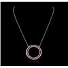 Image 1 : 14KT White Gold 3.00ctw Ruby Necklace