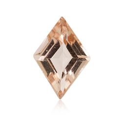 3.73ctw. Natural Lozenge Cut Morganite