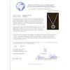 Image 3 : 14KT White Gold 30.32ctw Sapphire & Diamond Pendant with Chain