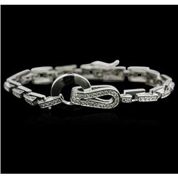 14KT White Gold 1.21ctw Diamond Bracelet