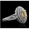 Image 2 : 18KT White Gold 2.02ctw Diamond Ring