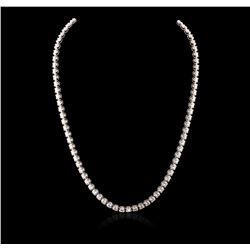 18KT White Gold 8.60ctw Diamond Necklace