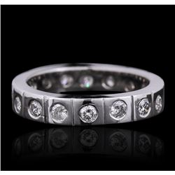 14KT White Gold 1.10ctw Diamond Ring