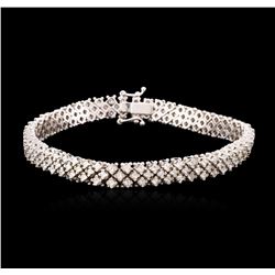 18KT White Gold 3.31ctw Diamond Tennis Bracelet