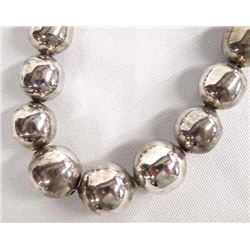 Taxco Sterling Silver Bead Necklace