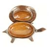 Image 3 : Haitian Carved Wood Lidded Turtle Box