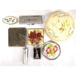 Collection of Vintage Compacts and Boxes