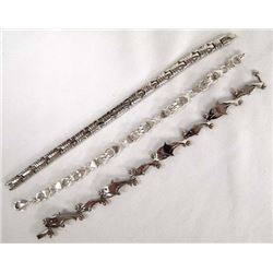 3 Sterling Silver Bracelets