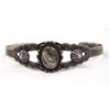 Image 1 : Navajo Fred Harvey Style Silver Abalone Bracelet