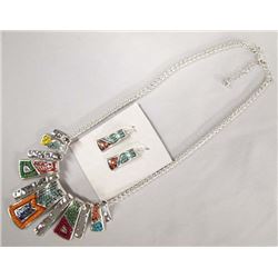 Tribal Style Necklace and Earrings