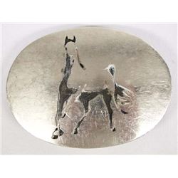 Taos Horse Buckle by D. Coats Taos NM