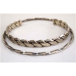 Pr Navajo Sterling Silver Bracelets