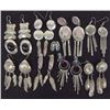 10 Pr Native American Sterling Earrings