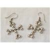 Mexican Sterling Silver Cross Earrings