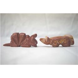 Pr Native American Hand Carved Zuni Fetishes