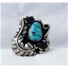 Image 2 : Navajo Sterling Silver Turquoise Ring, Size 7