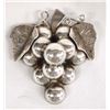 Image 1 : Mexican Taxco Silver Grape Cluster Pin Pendant
