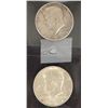 Image 1 : Two 1964 Kennedy Half Dollars