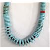 Image 2 : 1970 Navajo Design Graduated Turquoise Heishi Necklace