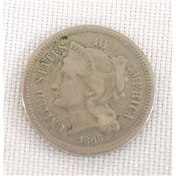 1866 Three Cent Nickel
