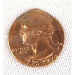 1776-1976 Washington Quarter Misstrike