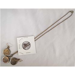 Indian Head Cents Necklace & Earrings, Plus