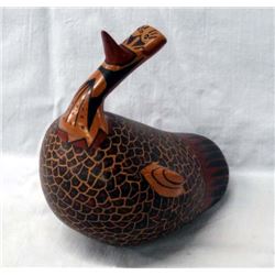Mata Ortiz Polychrome Pottery Bird Effigy Jar