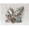 Image 2 : 1940 Mexican Taxco Sterling Abalone Maple Leaf Pin