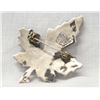 Image 3 : 1940 Mexican Taxco Sterling Abalone Maple Leaf Pin