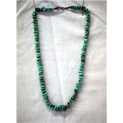 1950 Navajo Natural Turquoise Nugget Necklace