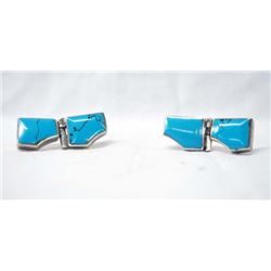 Mexican Sterling Turquoise Earrings