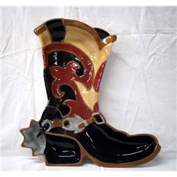 Sonoma Happy Trails Cowboy Boot Chip and Dip Dish