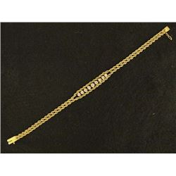 Estate 14Kt Gold and Diamond Bracelet