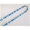 Image 3 : Navajo Design Turquoise Lapis Fish Stone Heishi Necklace