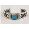 Image 1 : Navajo Sterling Turquoise Cuff Bracelet