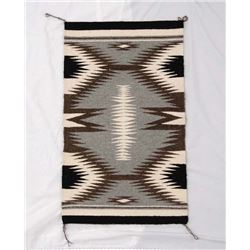 Navajo Traditional Serrated Diamond Textile Rug