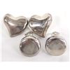 Image 2 : 4 Pr Taxco Sterling Silver Earrings, 1 is Clip-On