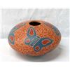 Image 3 : Mata Ortiz Polychrome Butterfly Seed Jar, L. Ortiz