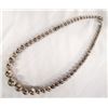 Image 1 : Sterling Silver Graduated Bead Necklace