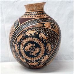 Museum Quality Mata Ortiz Rabbit Jar by Paty Ortiz