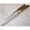 Image 2 : English Hoffritz Knife & Fork Bone Handle Carving  Set
