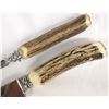 Image 3 : English Hoffritz Knife & Fork Bone Handle Carving  Set